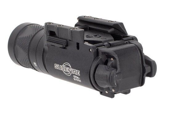 SureFire X300V IR weapon light features a black anodized finish